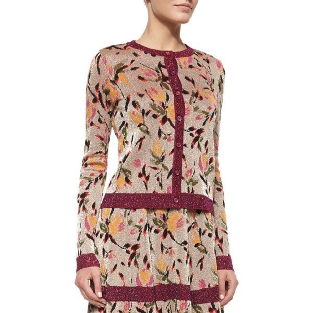 SOLD Missoni Floral Shimmer Cardigan